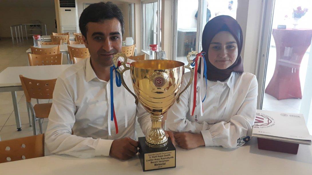 Öğrencimiz Gizem Acar 5. Ulusal Halil Kaya Gedik Kaynakçılık Beceri Yarışmasında Türkiye Birincisi Oldu.
