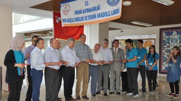 Nuh Kuşçulu Mesleki ve Teknik Anadolu Lisesinin Sergisi Kaymakamlık Binasında Açıldı.