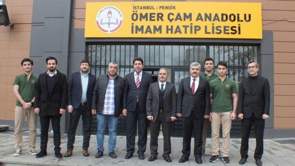 Pendik Kaymakamımız ve İlçe Milli Eğitim Müdürümüz Ömer Çam Anadolu İmam Hatip Lisesini Ziyaret Etti.