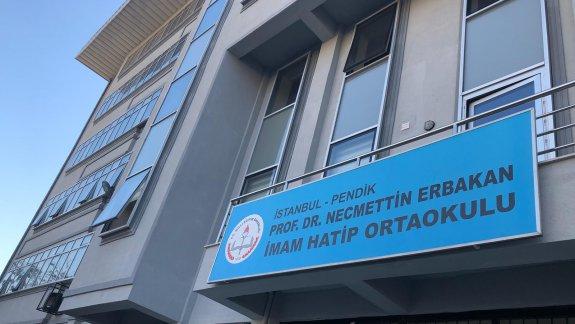 Prof. Dr. Necmettin Erbakan İmam Hatip Ortaokulu Yeni Binası Eğitim Öğretime Hazır.