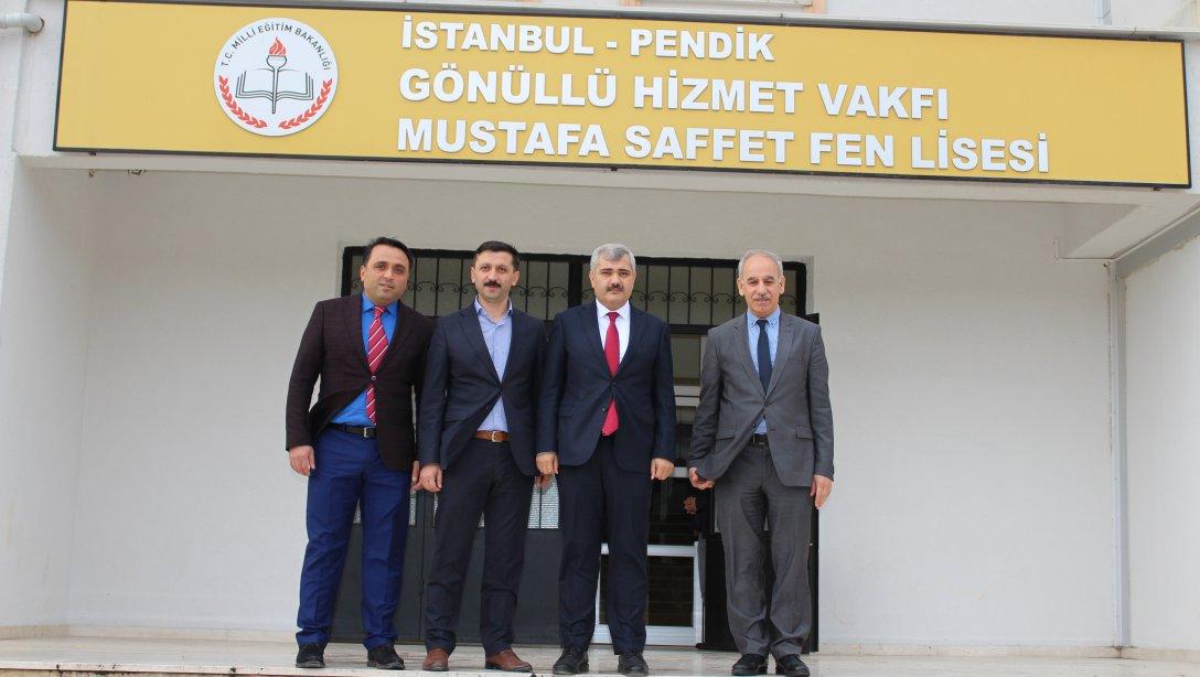 İlçe Milli Eğitim Müdürümüz Sn. Aytekin Yılmaz Gönüllü Hizmet Vakfı  Mustafa Saffet Fen Lisesini Ziyaret Etti.