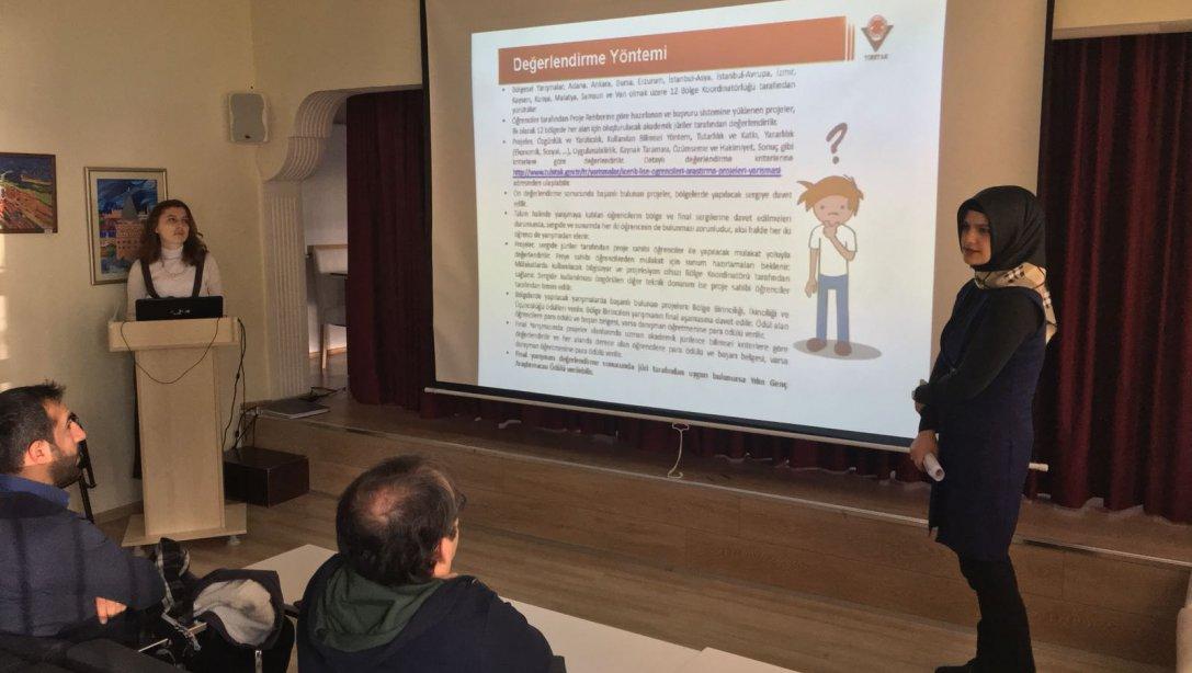 Tübitak 2204 Numaralı Lise ve Ortaokullar Arası Proje Yarışmalarıyla İlgili Programın Tanıtım Toplantısı Yapıldı. 