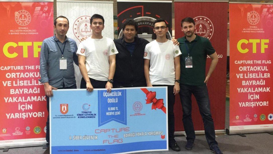 Pendik İTO Mesleki ve Teknik Anadolu Lisesi 2.Siber Güvenlik Bayrağı Yakala Yarışmasında İstanbul Üçüncüsü Oldu.