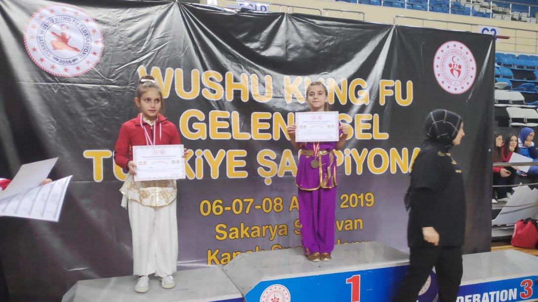 Milli Öğrencimiz Sude Merve ALTUN Wushu Kung Fu Geleneksel Türkiye Şampiyonasında Şampiyon Oldu.