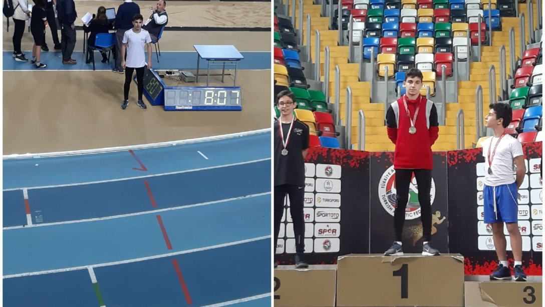 Öğrencimiz Ekrem Enes Karadağ Puanlı Atletizm Yarışmaları 60 M Koşu Yarışmasında İstanbul Şampiyonu