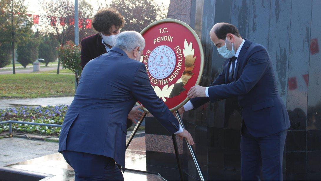 24 Kasım Öğretmenler Günü Çelenk Sunma Programı Pendik Sahil Atatürk Anıtı´nda Gerçekleştirildi.