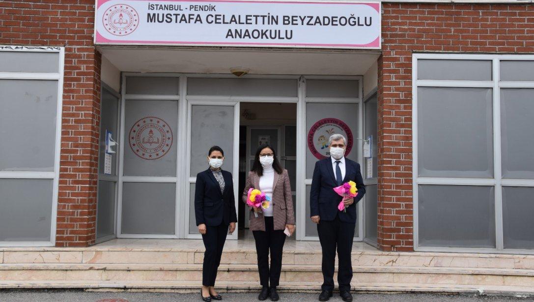 Pendik Kaymakamımız Sn. Dr. Hülya Kaya , Mustafa Celalettin Beyzadeoğlu Anaokulunu ziyaret etti.
