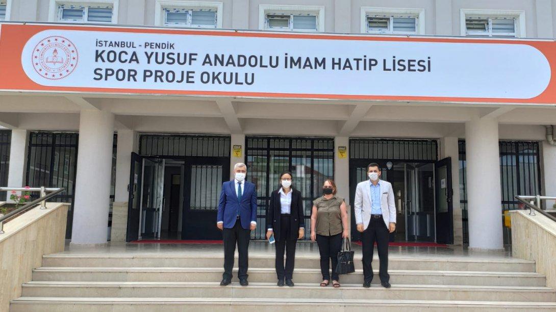 Pendik Kaymakamımız Sn. Dr. Hülya Kaya, Koca Yusuf Anadolu İmam Hatip Lisesi Spor Proje Okulunu ziyaret etti.
