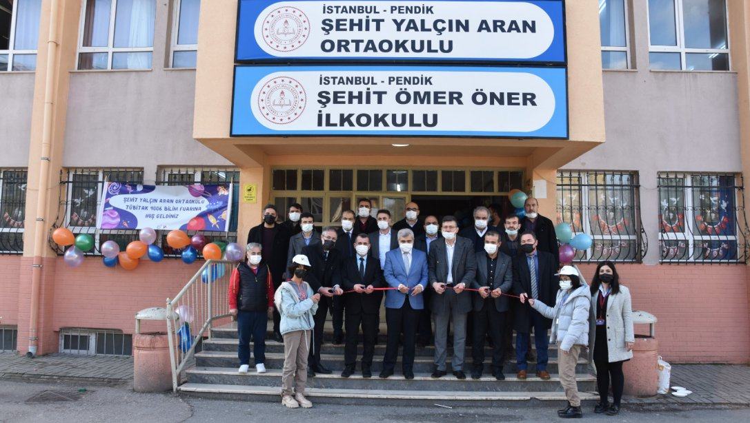 Şehit Yalçın Aran Ortaokulu Tübitak 4006 Bilim Fuarı Açılışı Yapıldı.