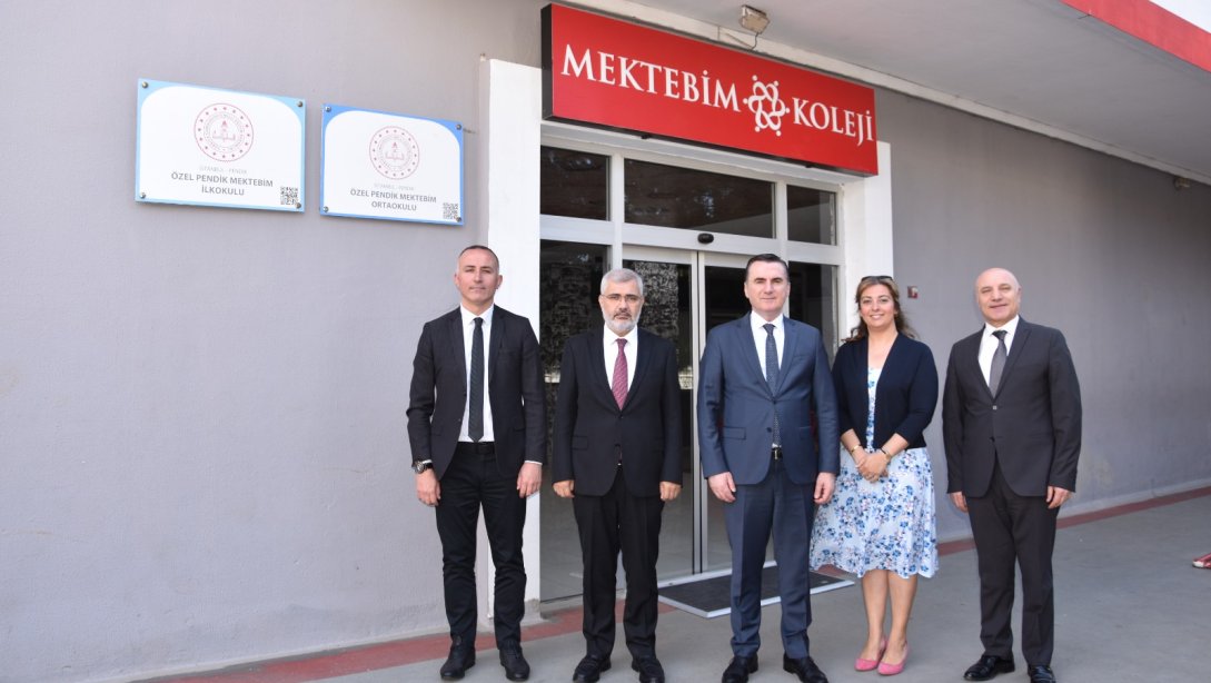 Pendik Kaymakamımız Sn. Mehmet Yıldız Özel Pendik Mektebim Kolejini ziyaret etti.